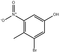 2-BROMO-4-HYDROXY-6-NITROTOLUENE 结构式