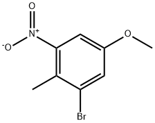 2-BROMO-4-METHOXY-6-NITROTOLUENE Structure
