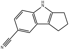 CYCLOPENT[B]INDOLE-7-CARBONITRILE, 1,2,3,4-TETRAHYDRO- Struktur