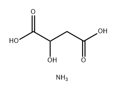 2-ヒドロキシブタン二酸ジアンモニウム 化学構造式