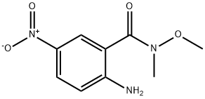2-Amino-N-methoxy-N-methyl-5-nitrobenzamide Structure