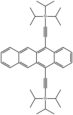 5,12-bis((triisopropylsilyl)ethynyl)tetracene Structure