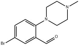 5-溴-2-(4-甲基哌嗪-1-基)苯甲醛, 628325-60-0, 结构式
