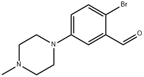2-BROMO-5-(4-METHYL-PIPERAZIN-1-YL)-BENZALDEHYDE Struktur