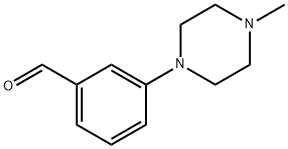 3-(4-メチルピペラジン-1-イル)ベンズアルデヒド 化学構造式
