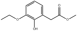 Benzeneacetic acid, 3-ethoxy-2-hydroxy-, methyl ester (9CI) Struktur