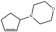 Morpholine,  4-(2-cyclopenten-1-yl)- Structure