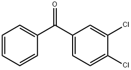 3,4-ジクロロベンゾフェノン 化学構造式