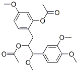 Acetic acid 1-[[2-(acetyloxy)-4-methoxyphenyl]methyl]-2-methoxy-2-(3,4-dimethoxyphenyl)ethyl ester 结构式
