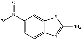 2-Amino-6-nitrobenzothiazole Struktur