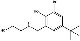 2-bromo-6-[(2-hydroxyethylamino)methyl]-4-tert-butyl-phenol Structure