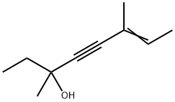 3,6-ジメチル-6-オクテン-4-イン-3-オール 化学構造式