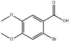 2-ブロモ-4,5-ジメトキシ安息香酸 化学構造式