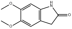 5,6-DIMETHOXY-1,3-DIHYDRO-INDOL-2-ONE 化学構造式