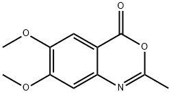 6,7-二甲氧基-2-甲基-4H-3,1-苯并噁嗪-4-酮, 6286-65-3, 结构式