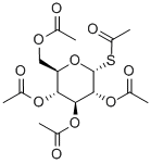 alpha-D-硫代五乙酰葡萄糖 结构式