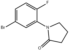 1-(5-溴-2-氟苯基)吡咯烷-2-酮, 628692-07-9, 结构式