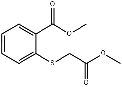 2-[(2-甲氧基-2-氧代乙基)硫代]苯甲酸甲酯, 6287-88-3, 结构式
