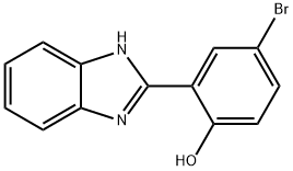 2-(1H-ベンズイミダゾール-2-イル)-4-ブロモフェノール 化学構造式