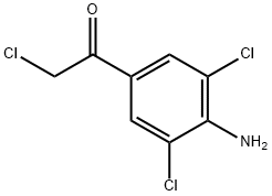 1-(4-氨基-3,5-二氯苯基)-2-氯-乙酮, 62871-48-1, 结构式
