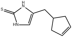 2H-Imidazole-2-thione,  4-(3-cyclopenten-1-ylmethyl)-1,3-dihydro- 结构式