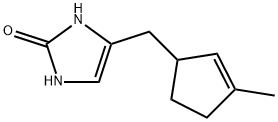 2H-Imidazol-2-one,  1,3-dihydro-4-[(3-methyl-2-cyclopenten-1-yl)methyl]- Structure