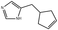 4-(环戊二烯-3-烯-1-基甲基)-1H-咪唑, 628731-45-3, 结构式