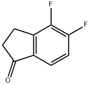 4,5-ジフルオロ-1-インダノン 化学構造式
