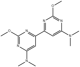 2,2'-Dimethoxy-N,N,N',N'-tetramethyl-4,4'-bipyrimidine-6,6'-diamine Struktur