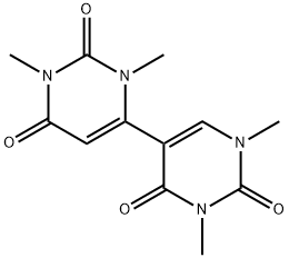 1,1',3,3'-Tetramethyl[4,5'-bipyrimidine]-2,2',4',6(1H,1'H,3H,3'H)-tetrone Struktur