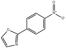 2-(4-ニトロフェニル)オキサゾール 化学構造式
