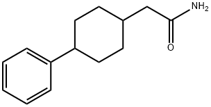 4-Phenylcyclohexane-1-acetamide Structure