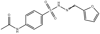 N-(4-{[(2E)-2-(2-Furylmethylene)hydrazino]sulfonyl}phenyl)acetamide Struktur