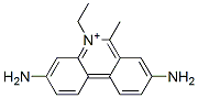 Phenanthridinium, 3,8-diamino-5-ethyl-6-methyl- Struktur