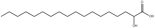 2-ヒドロキシオクタデカン酸 化学構造式