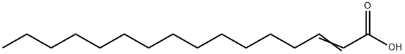 2-ヘキサデセン酸 化学構造式