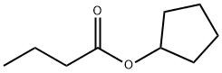 ブタン酸シクロペンチル 化学構造式
