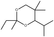 2-ETHYL-2,5,5-TRIMETHYL-4-ISOPROPYL-1,3-DIOXANE Struktur