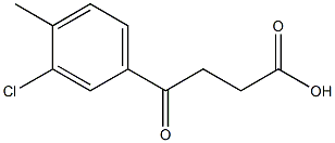 3-(3-Chloro-4-methylbenzoyl)propionic acid Struktur