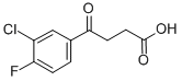 4-(3-CHLORO-4-FLUOROPHENYL)-4-OXOBUTYRIC ACID Struktur