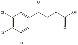 4-(3,4,5-TRICHLOROPHENYL)-4-OXOBUTYRIC ACID Struktur