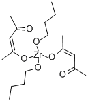 ZIRCONIUM DI-N-BUTOXIDE (BIS-2,4-PENTANEDIONATE) Struktur