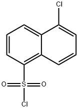 5-CHLORONAPHTHALENE-1-SULFONYL CHLORIDE Struktur