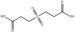 3,3'-スルホニルビスプロパン酸 化学構造式
