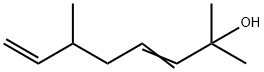3,7-Octadien-2-ol, 2,6-dimethyl- 化学構造式