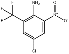 2-AMINO-5-CHLORO-3-NITROBENZOTRIFLUORIDE, 62924-50-9, 结构式