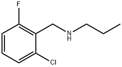 N-(N-PROPYL)-2-CHLORO-6-FLUOROBENZYLAMINE 化学構造式