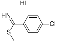 S-METHYL-P-CHLOROISOTHIOBENZAMIDE HYDROIODIDE Struktur