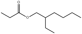 プロパン酸2-エチルヘキシル 化学構造式