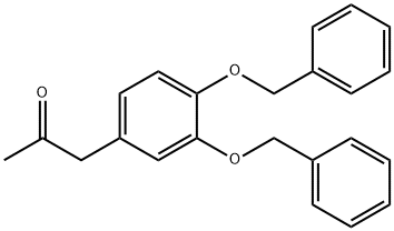 3',4'-ジベンジルオキシ-1-フェニル-2-プロパノン 化学構造式